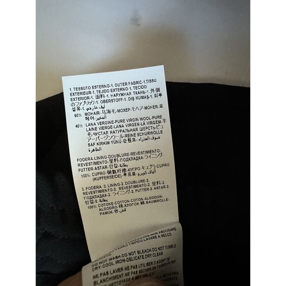 Versace Men's Formal Mohair/Wool Black Pants 34 US (50 Eu) IT 1006715 NWT $1175 - Picture 12 of 14